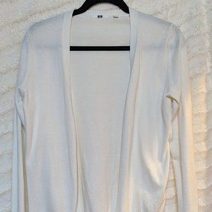 Uniqlo White Cardigan